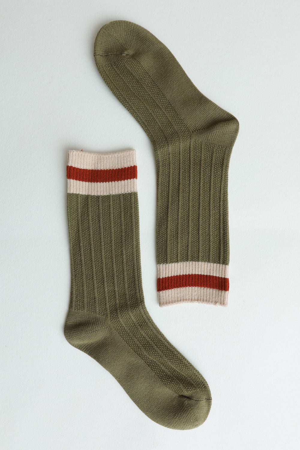 Color Block Socks Green