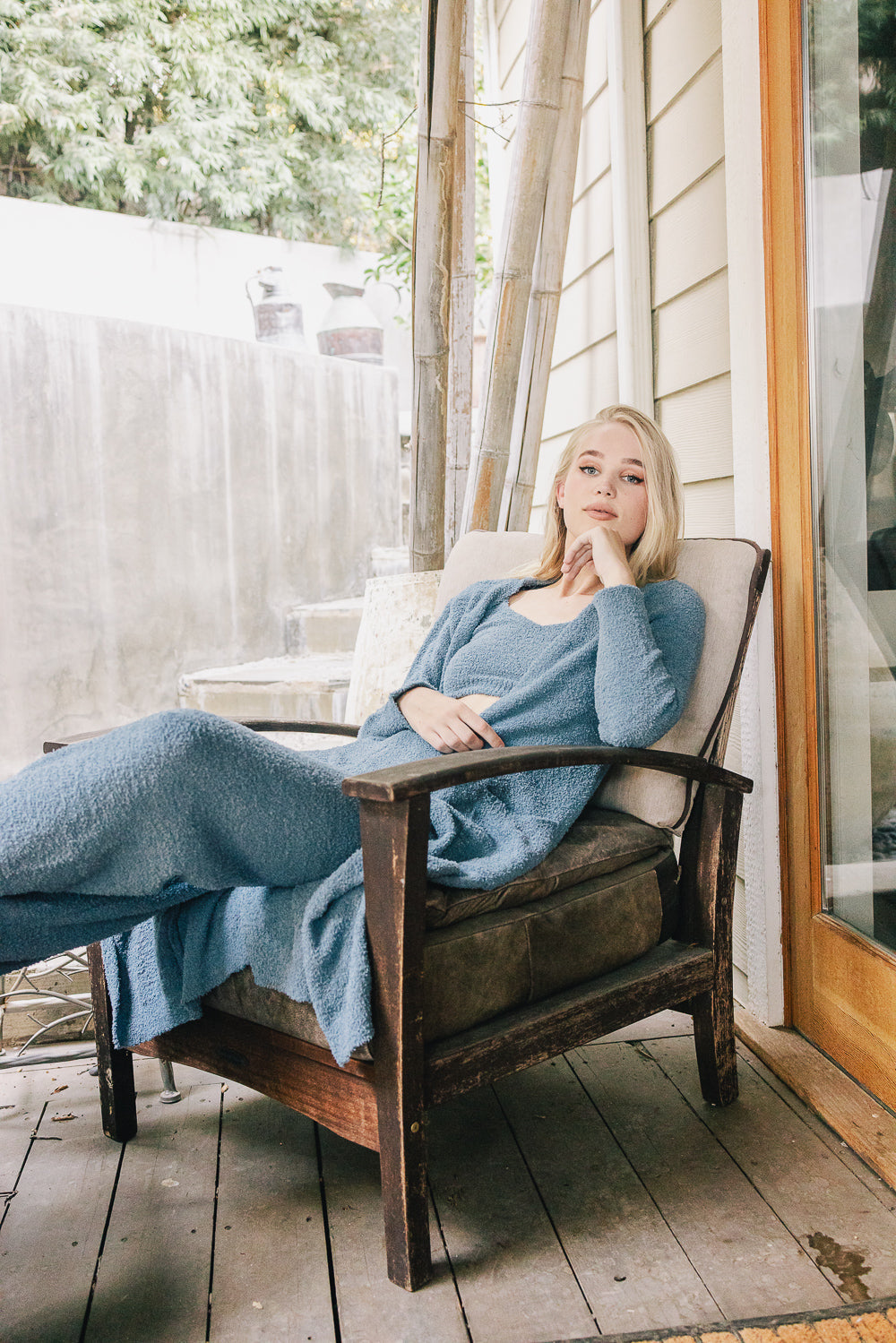 Cozy Boucle Lounge Pants XS/S / Blue