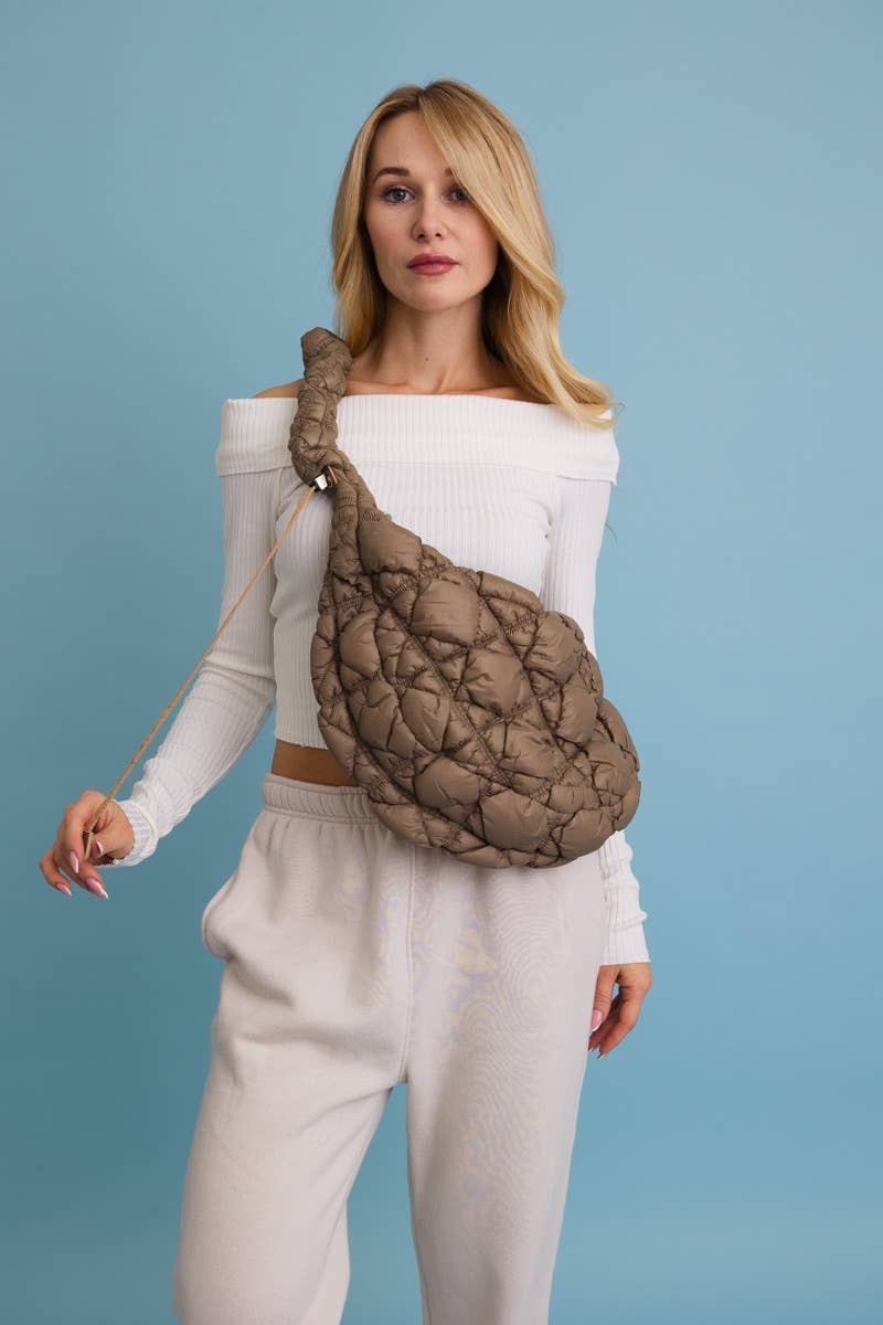 Carry All Quilted Puffer Crossbody Bag ☁️