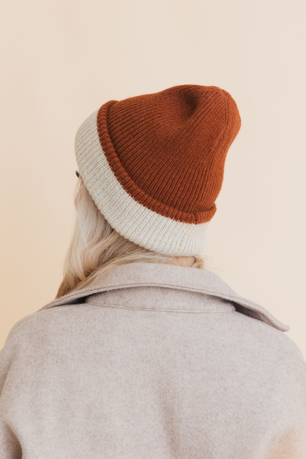 Essential Harmony Two-Tone Knit Cap Beanies