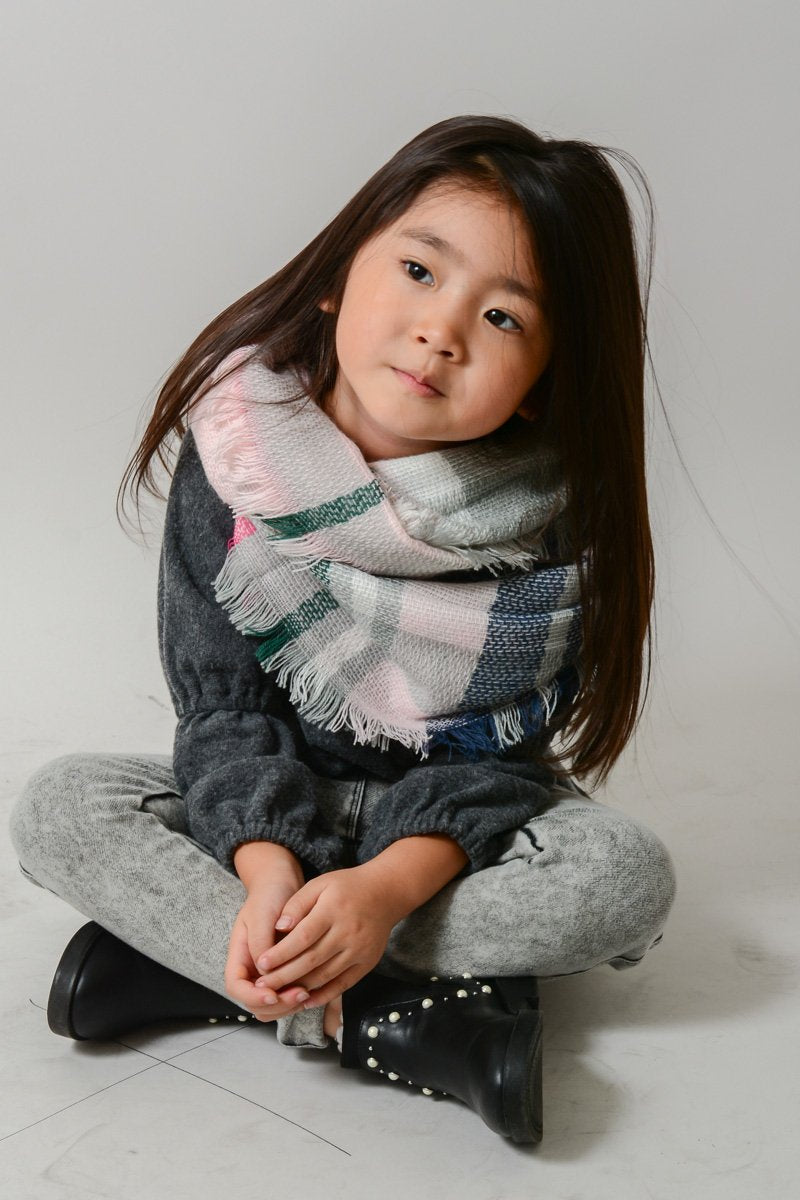 Kids Flannel Infinity Blanket Scarf Scarves