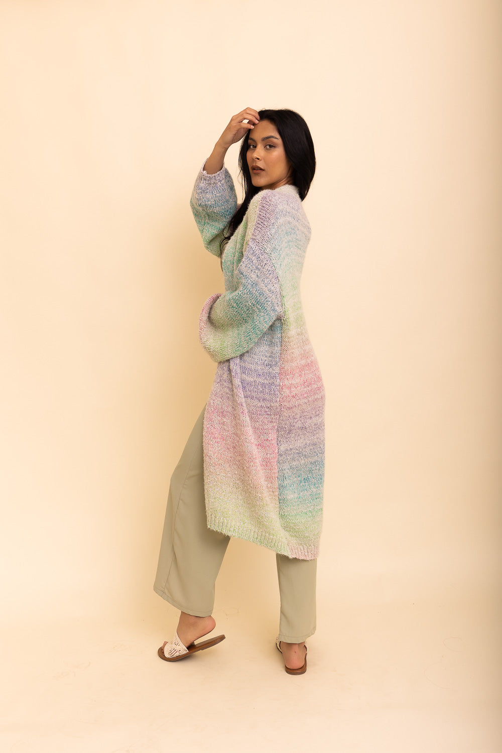 Lounge Around Longline Ombre Cardigan Ponchos