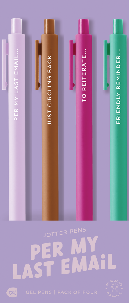 Jotter Sets 4 Pack Colorful Pens