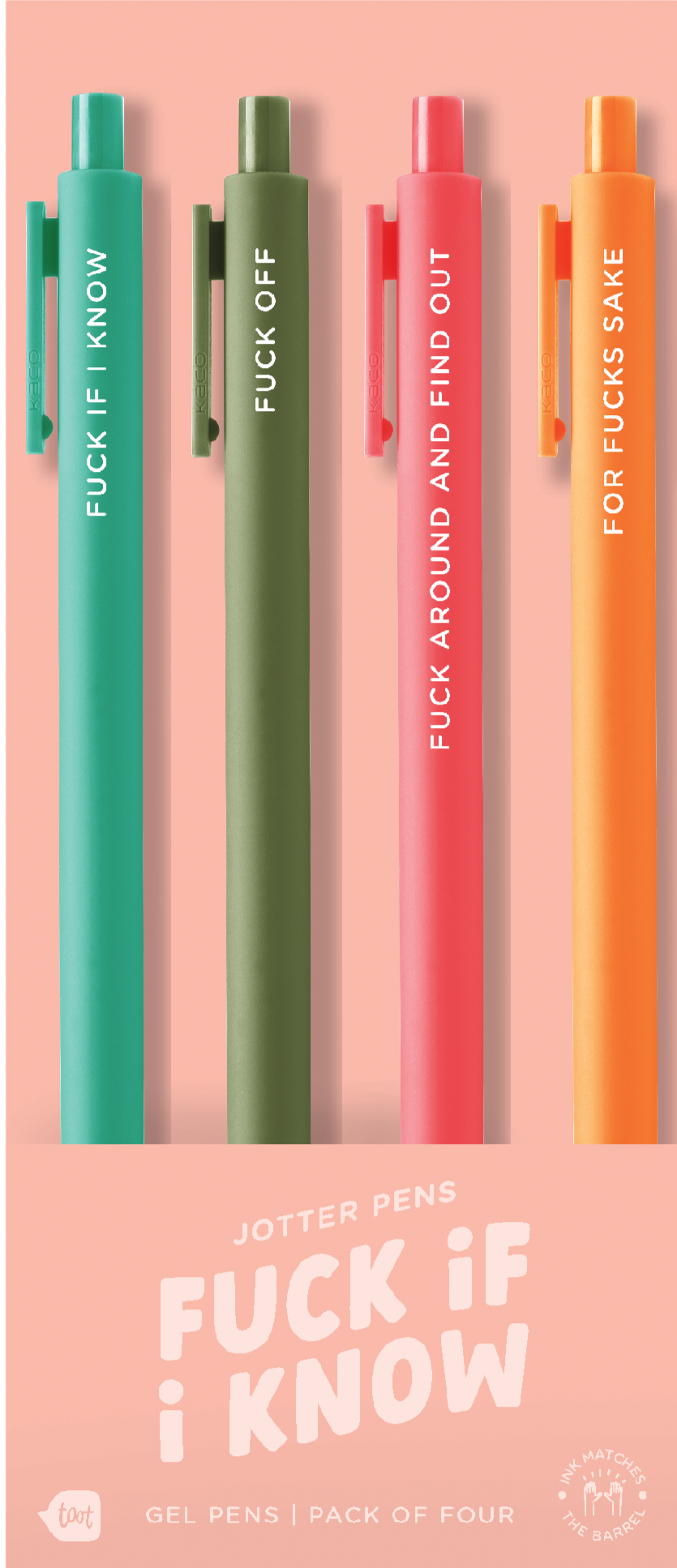 Jotter Sets 4 Pack Colorful Pens