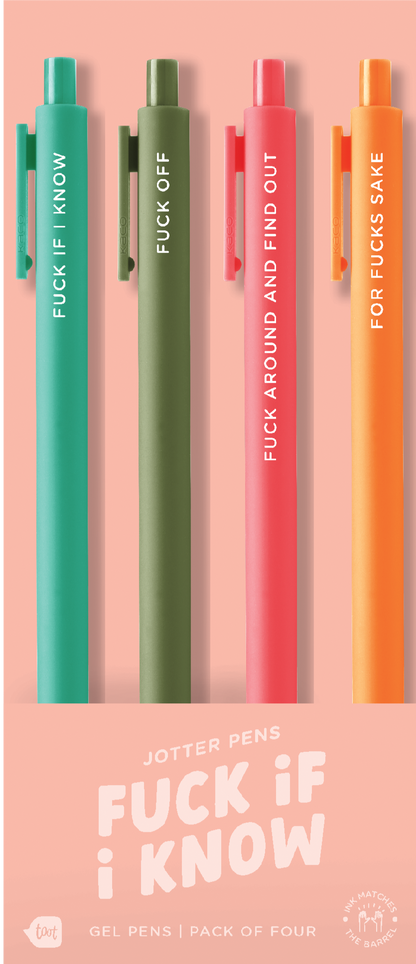 Jotter Sets 4 Pack Colorful Pens