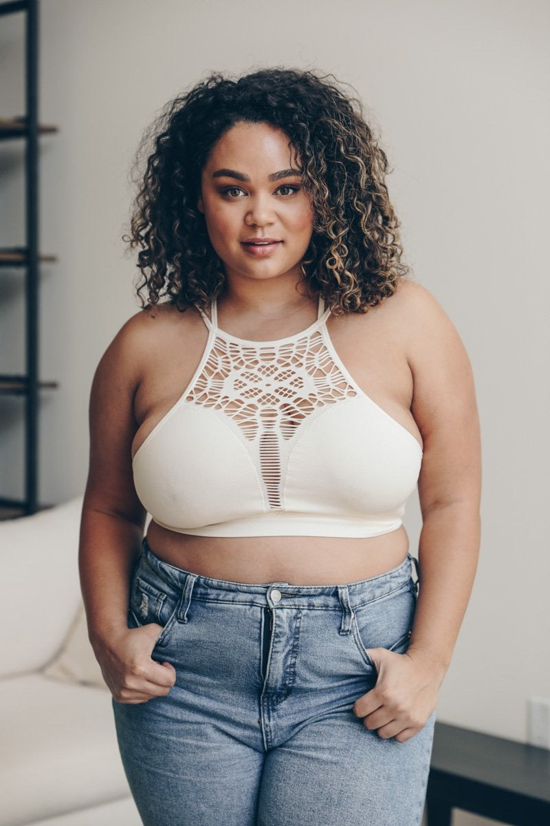 Plus Cutout Seamless Bralette