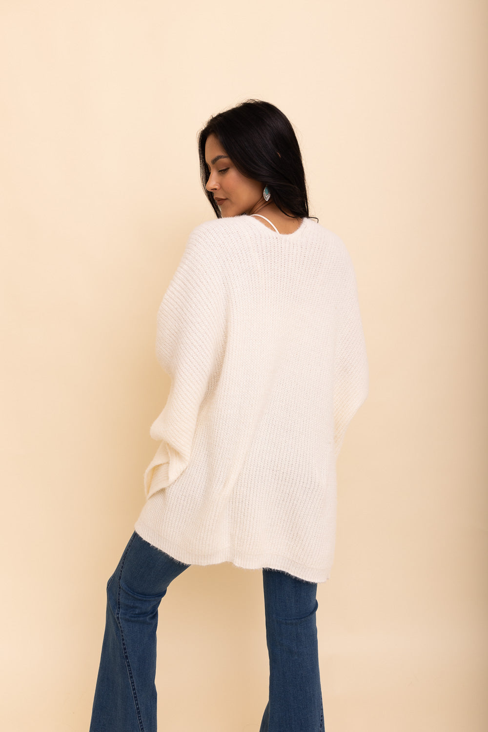 Relax & Chill Summer Nights Boucle Poncho Ponchos