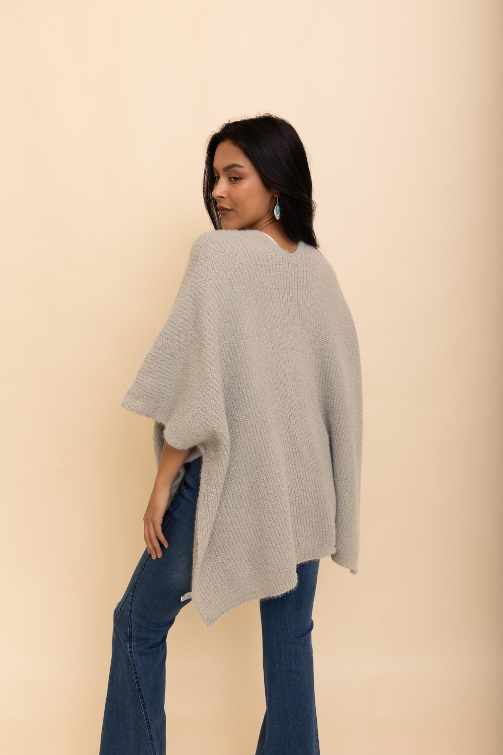 Relax & Chill Summer Nights Boucle Poncho Ponchos