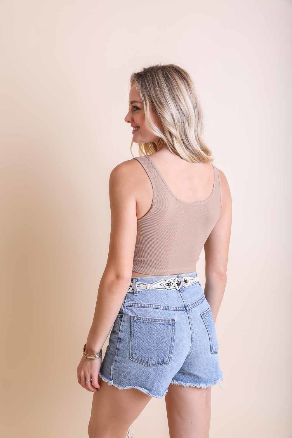 Ribbed Hook Eye Brami Bralette