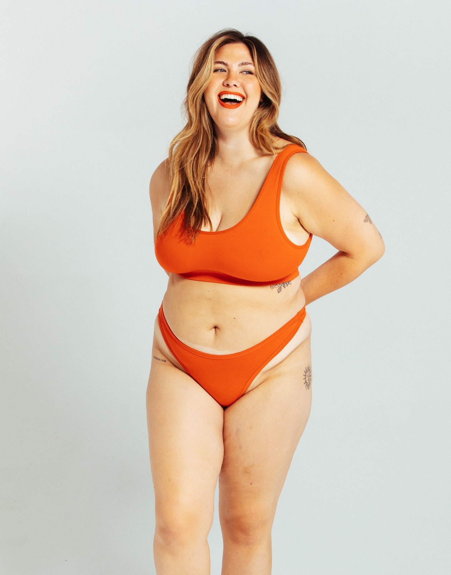 High Rise Thong - Hot Red