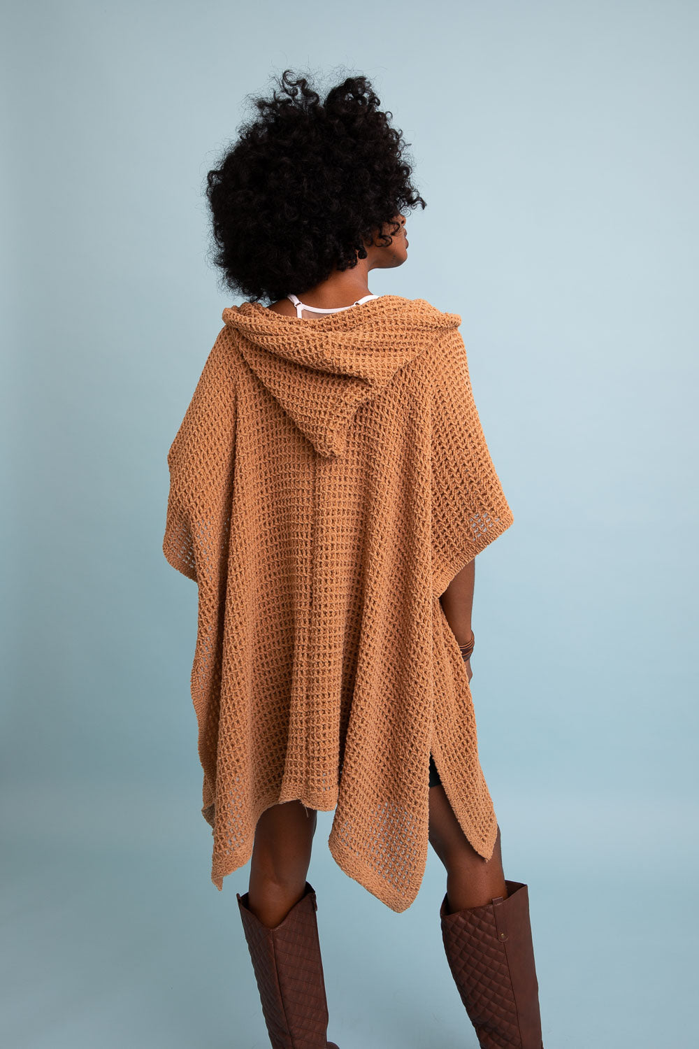 Soft Waffle Hooded Ruana 😊 Ponchos