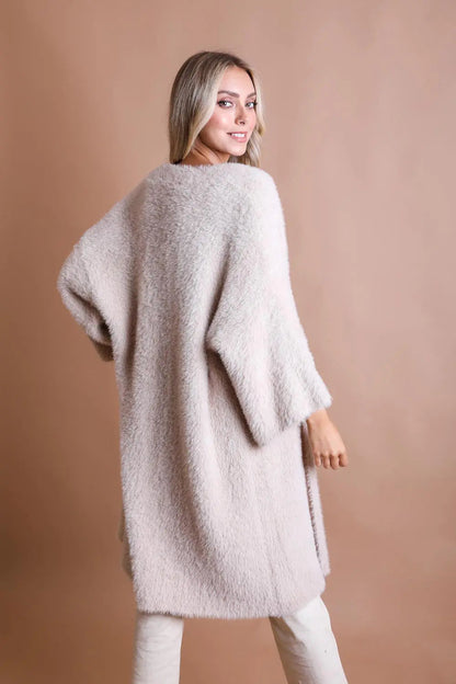 Ultra-Soft Luxe Mohair Knit Cardigan