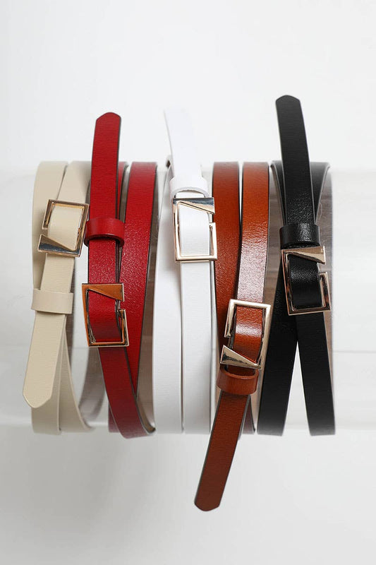 Asymmetrical Buckle Cinch Waist Fashion Belt